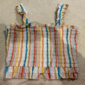 Saylor Striped Boho Top small nwot
